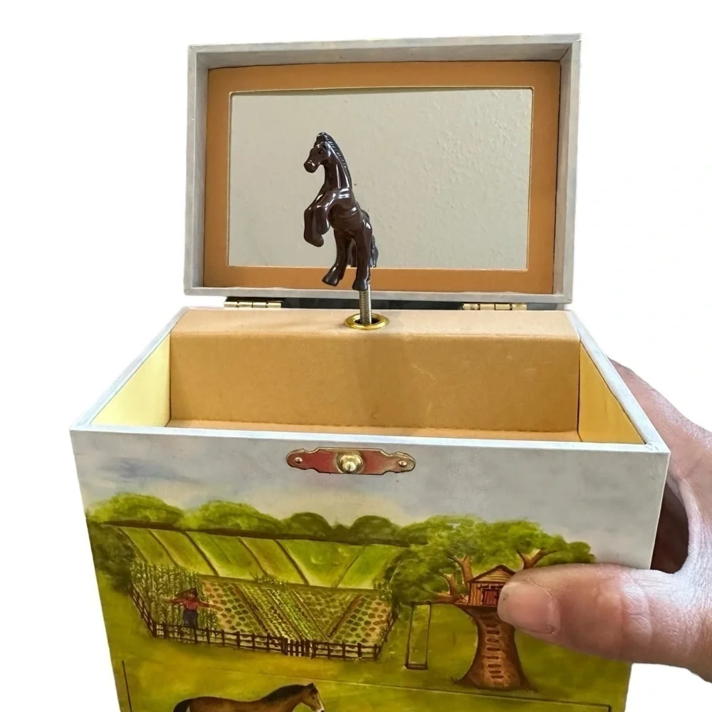 Horse Ranch Music Jewelry Box by Enchantments 2005 My Old Kentucky Home